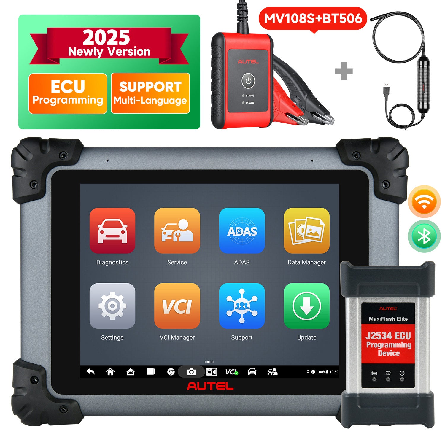 Autel Maxisys MS908S PRO II OBD2 Scanner with MV108S BT506
