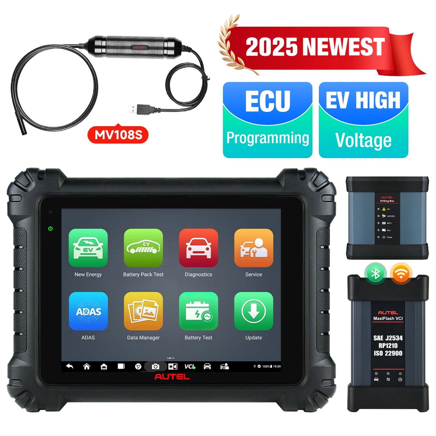 Autel Maxisys MS909EV Intelligent EV Diagnostics Scanner with MV108S