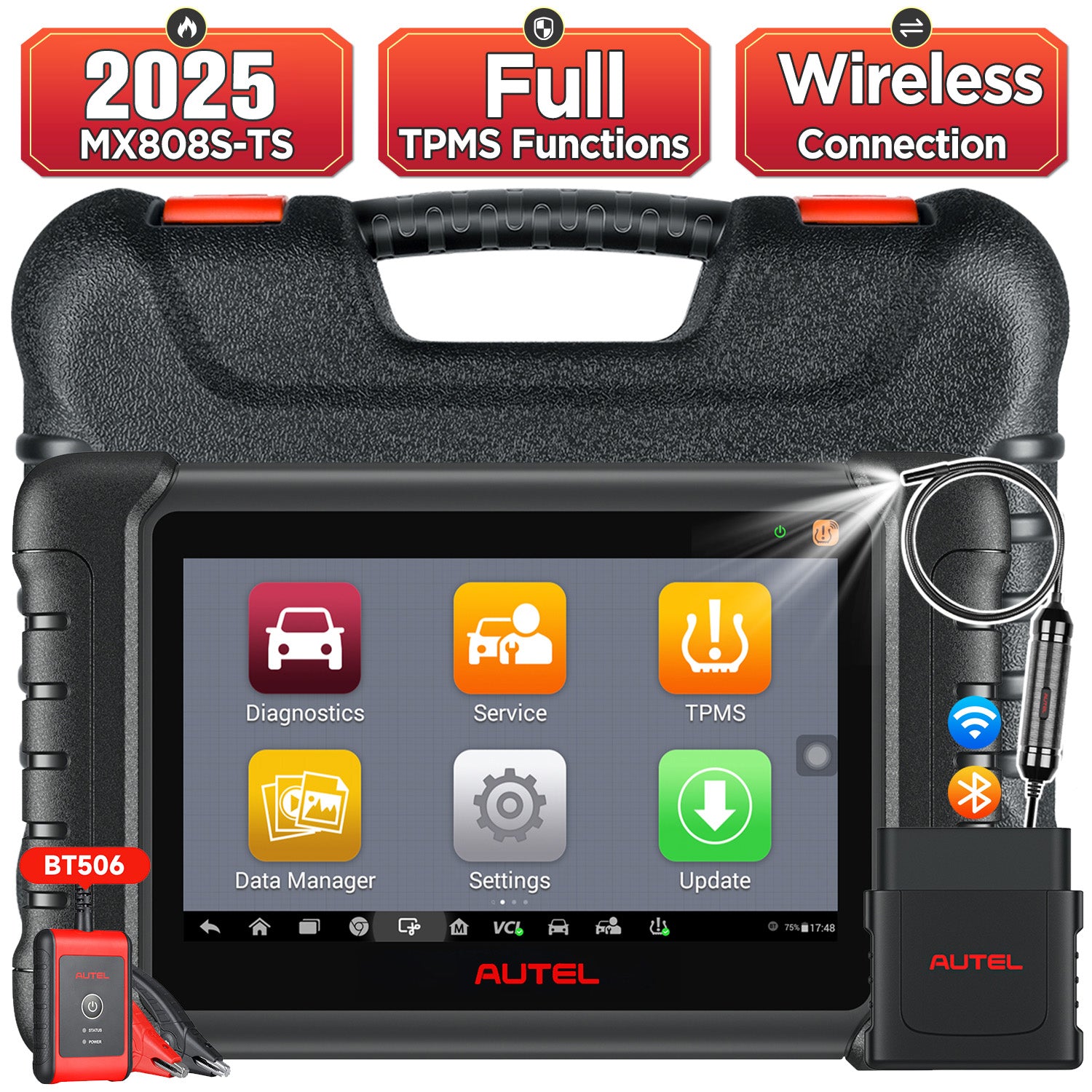 Autel Maxicheck MX808S-TS and bt506 mv108s MK808Z-TS