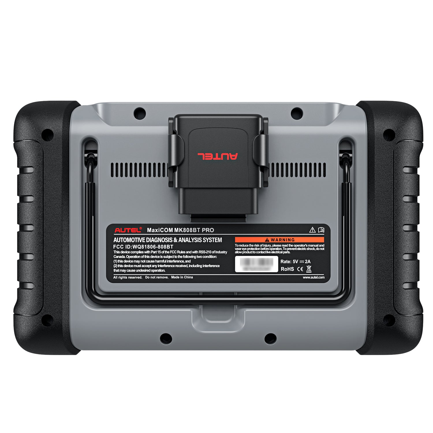 Autel MaxiCOM MK808BT Pro Tablet Back