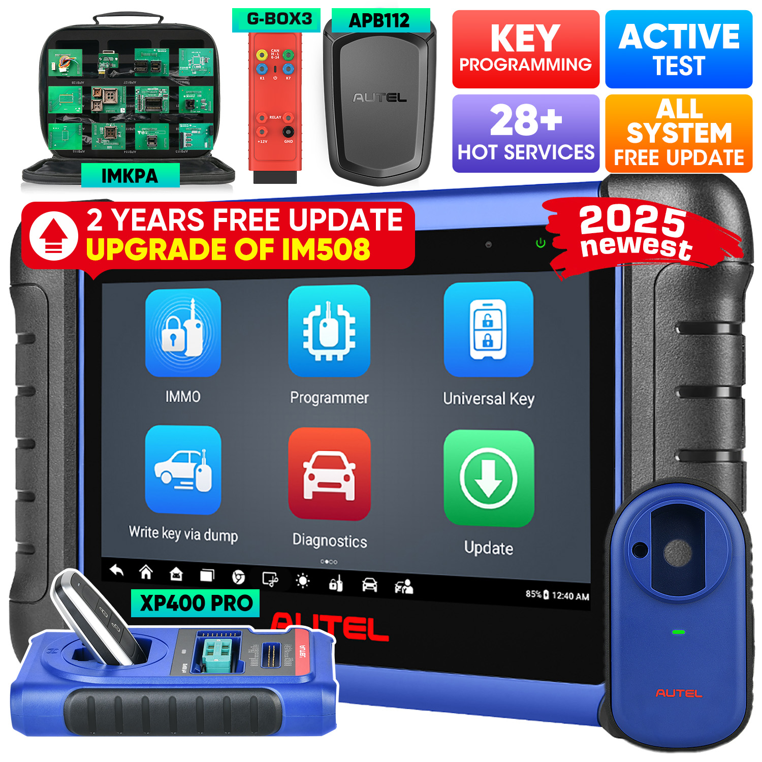 Autel MaxiIM IM508S Key Programming Tool with XP400 PRO apb112 g-box3 imkpa