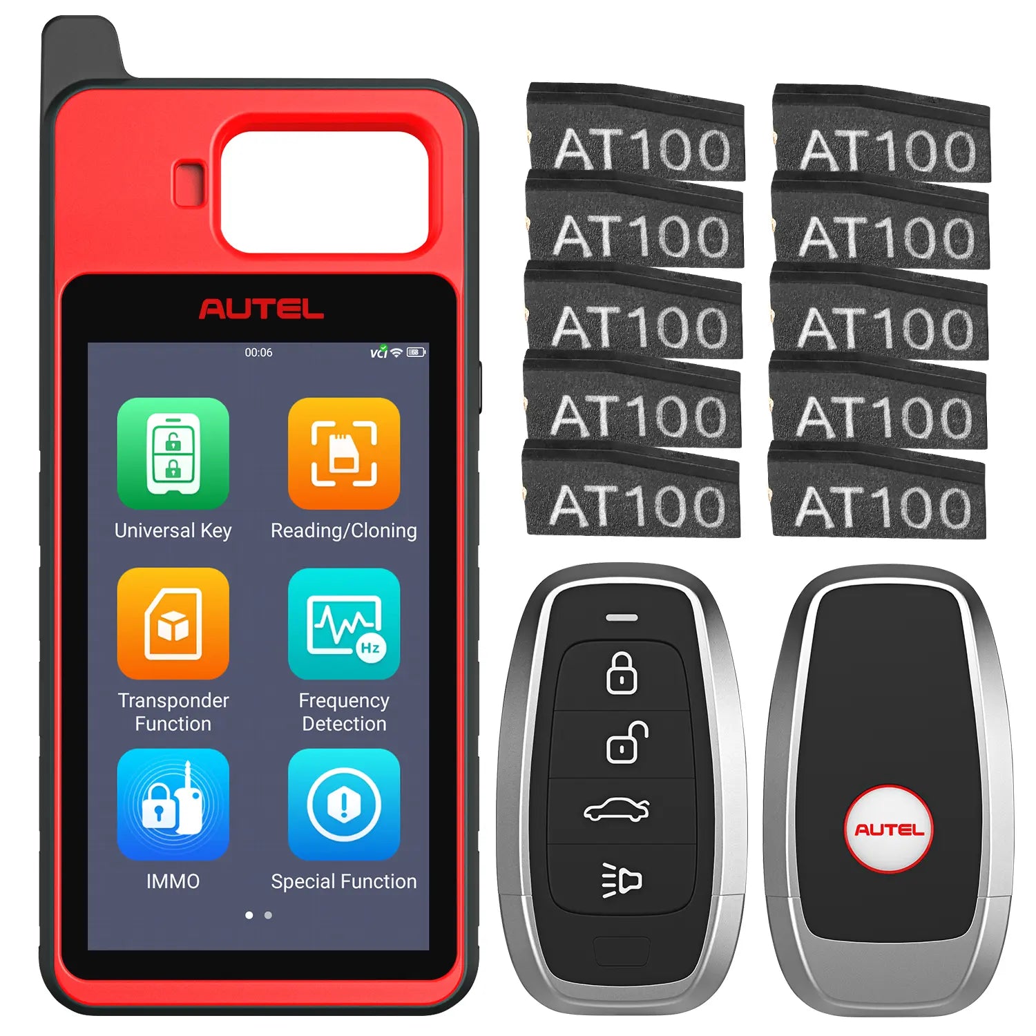 Autel MaxiIM KM100 KM100X Key Fob Programming Tool 2025 Newest, 60S Generation, Chip Read Write Clone, IMMO Learning & Programming, Program Autel IKEY, Built-in APB112, Same as KM100X/KM100E