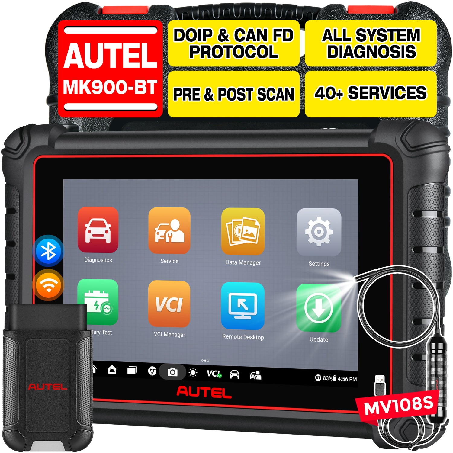 Autel MaxiCOM MK900BT MK900-BT and MV108S