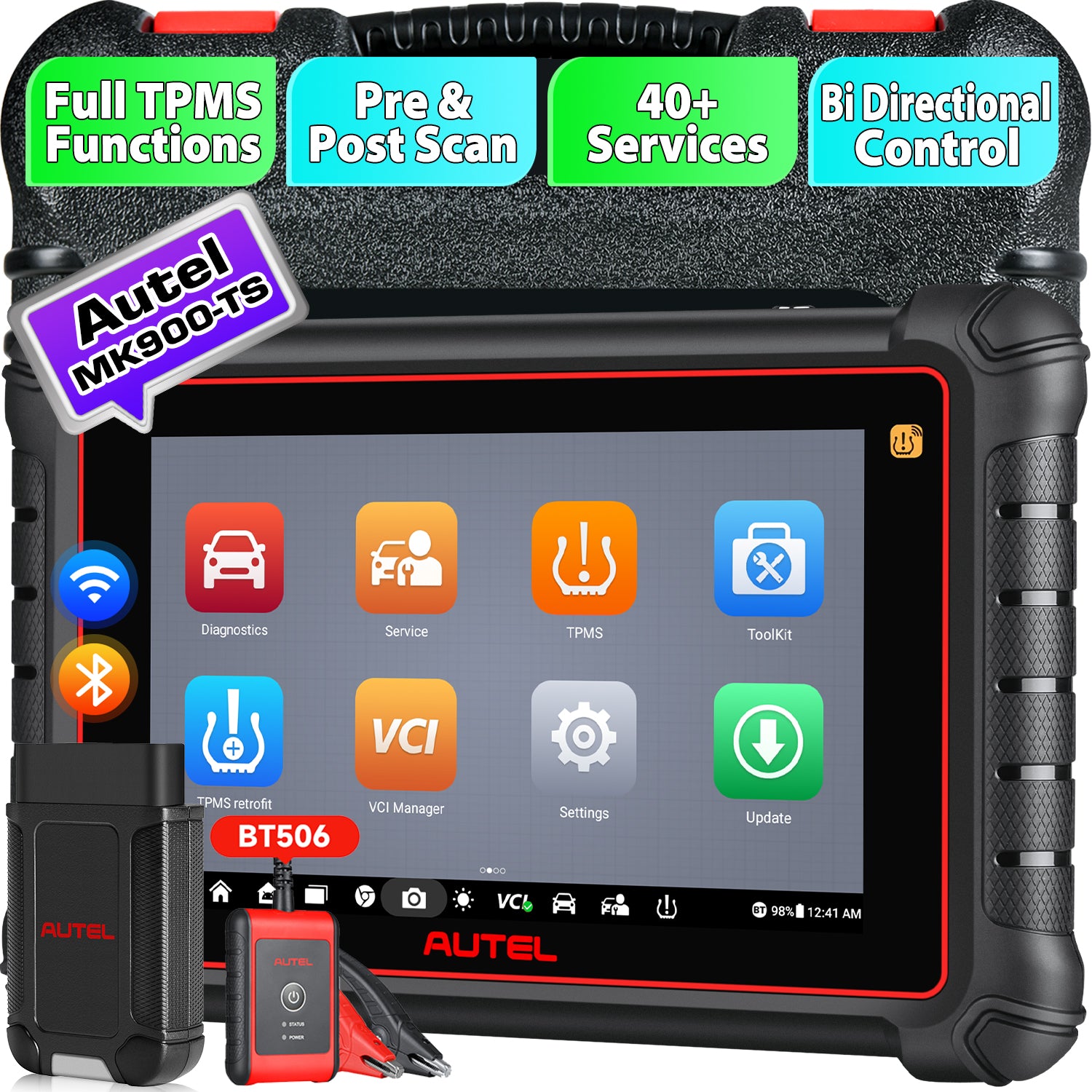 Autel MaxiCOM MK900TS MK900-TS Diagnostic Scanner, Upgraded