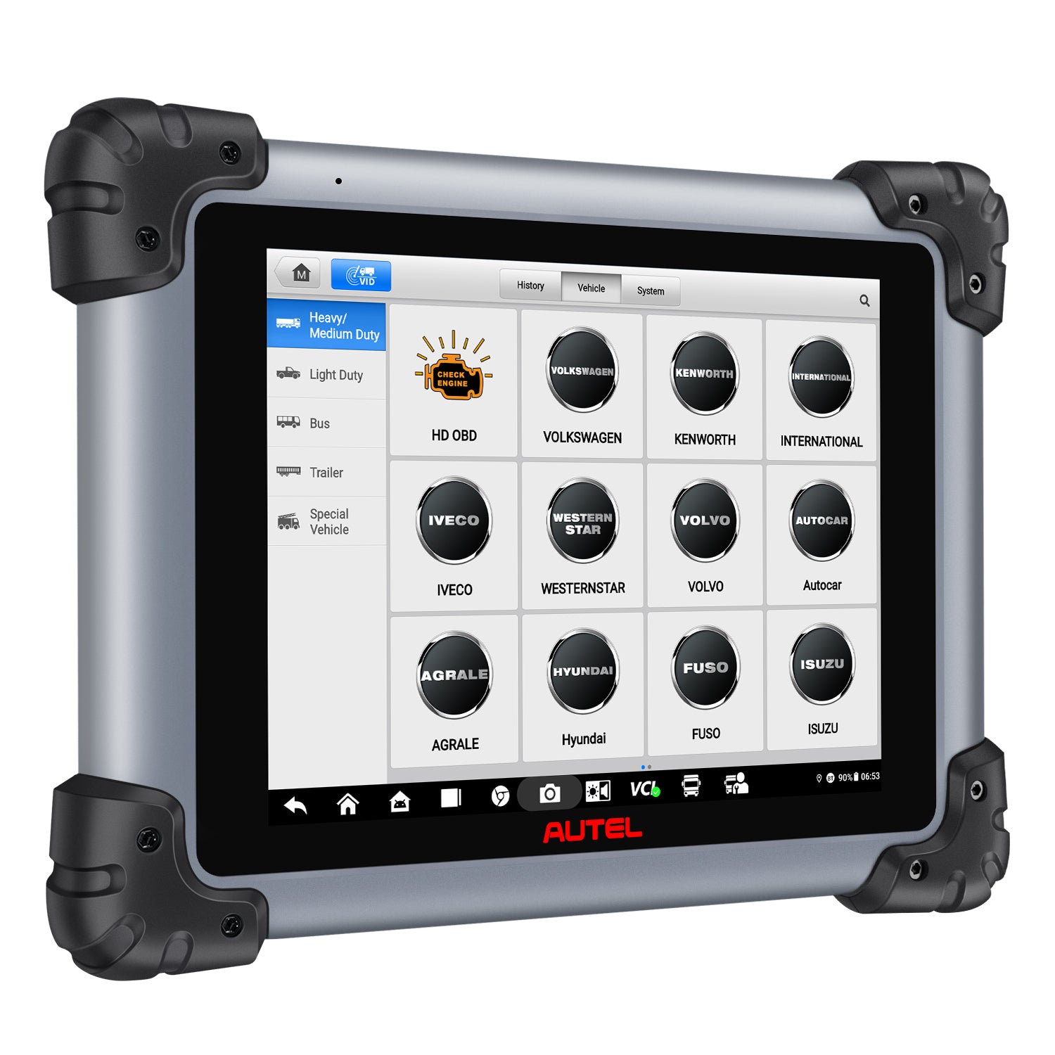 Autel Maxisys MS908CV II for heavy duty, commercial trucks, cummings engine