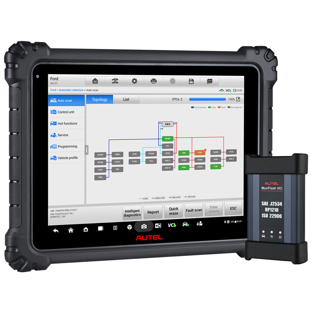 AUTEL maxicom ultra lite s Topology map