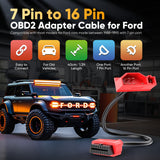 Autel 7 Pin OBD1 to 16 Pin OBD2 Adapter Cable for Ford Vehicles, Diagnostic Connector Compatible with Scan Tools