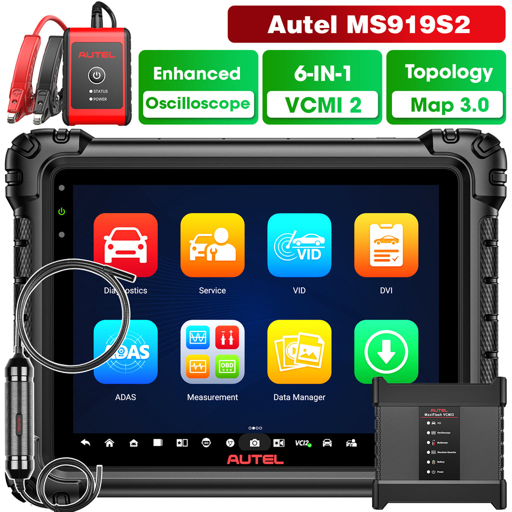 Autel MaxiSys MS919S2 MS919 S2 Diagnostic Scanner With AI, 6-IN-1 VCMI ...