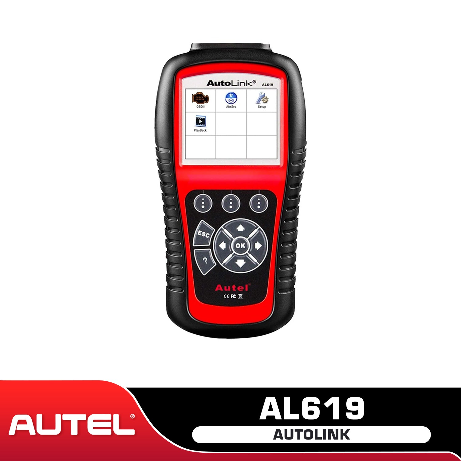 Autel AL619 Autolink ABS/SRS Car OBD2 Code Reader/Scanner