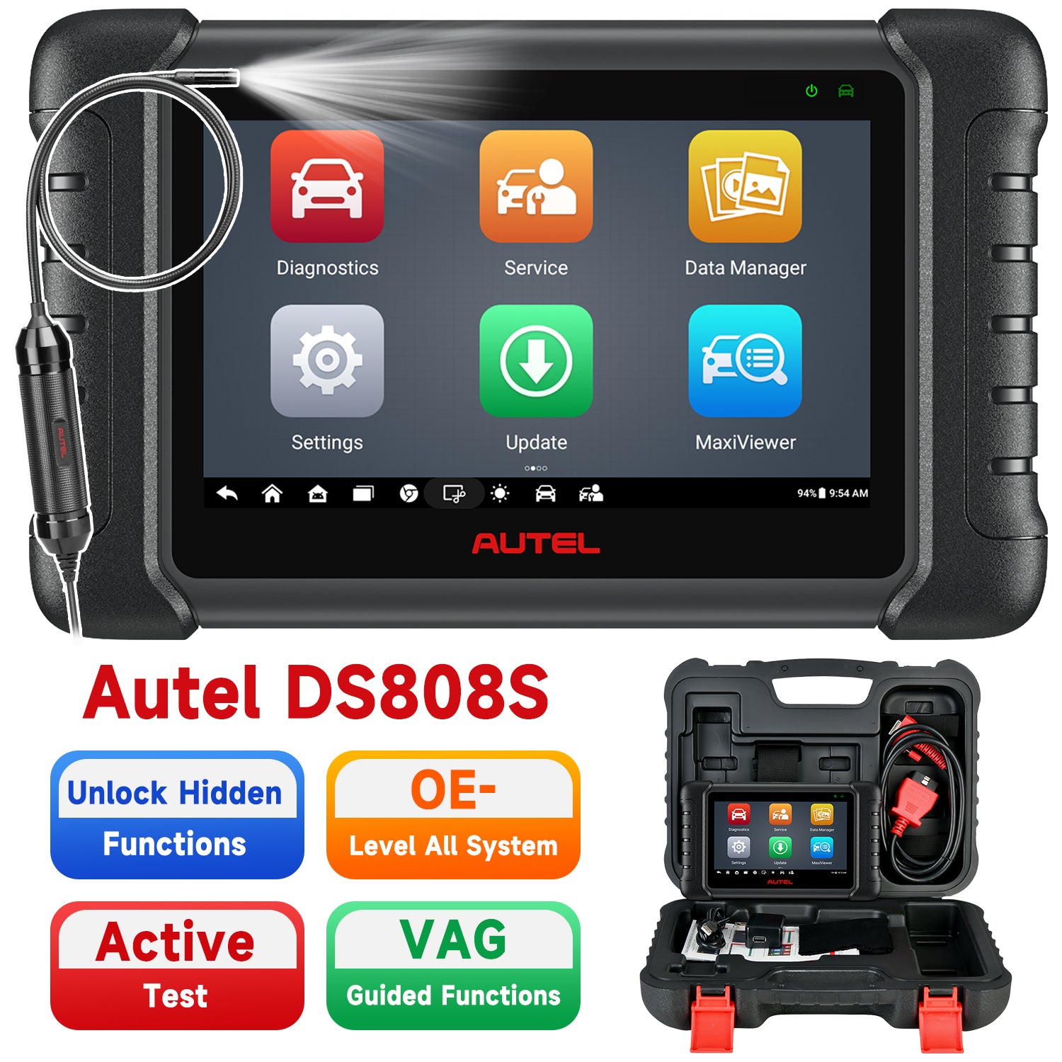 Autel MaxiDAS DS808S ECU Coding Diagnostic Scanner - Buy With Coupons ...