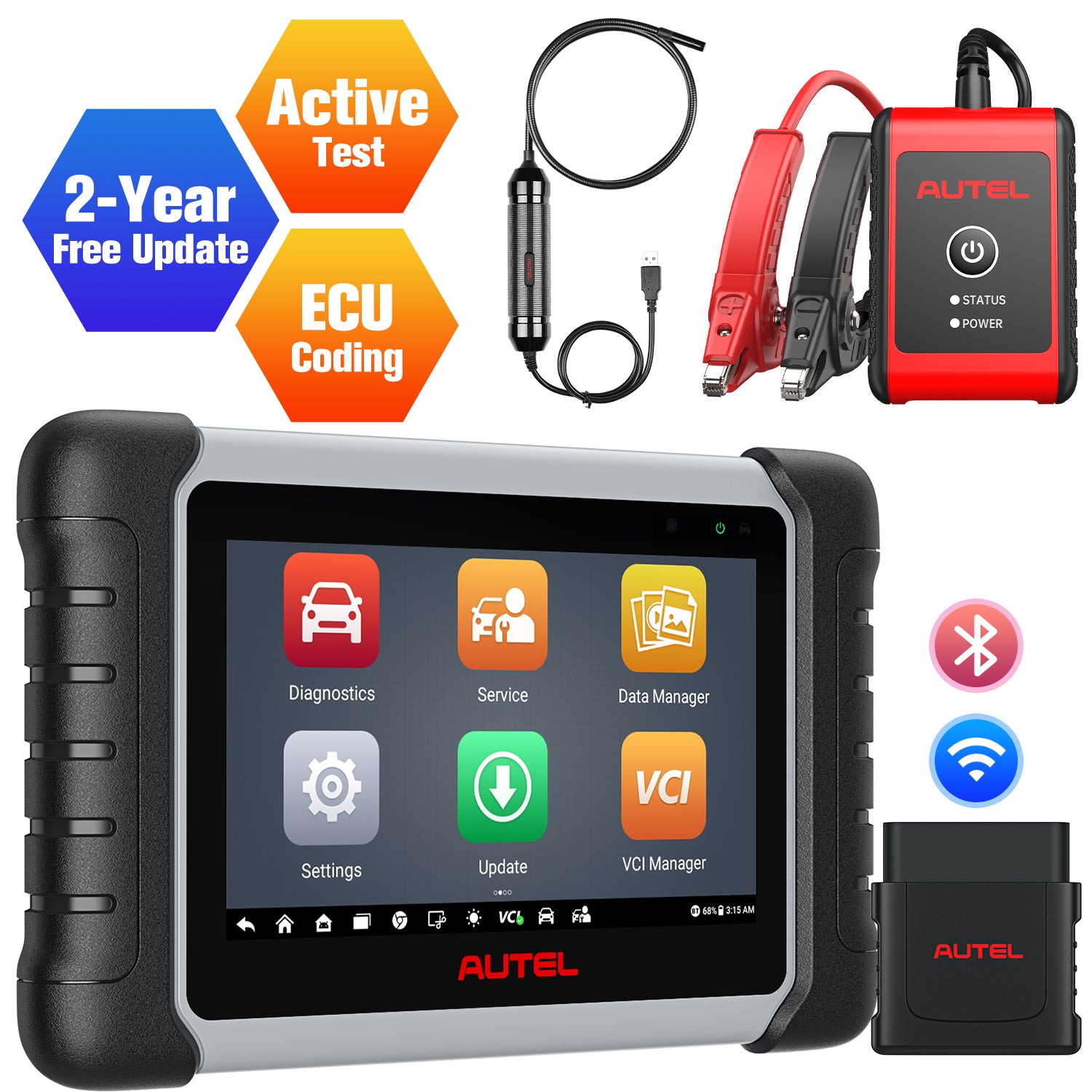 Autel-Scanner de diagnostic MaxiPRO MP808S, kit OBD Cave, mise à niveau du  MP808, VIN automatique, codage ECU en ligne pour BMW, VW