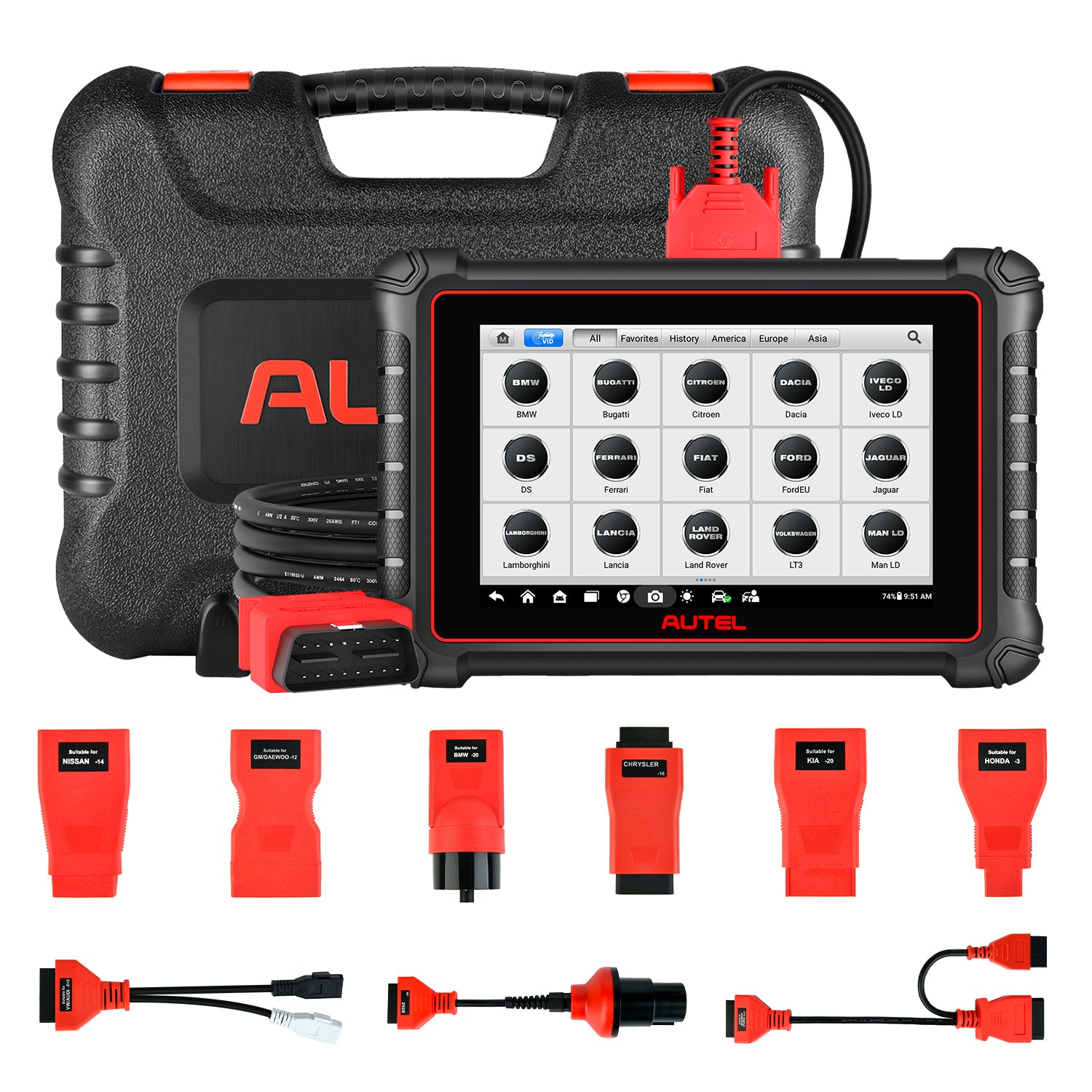 Autel MaxiPRO MP900 Kit Diagnostic Scanner 2024 Newly Released, ECU Coding, All System Diagnostic, Pre & Post Scan, DoIP CAN FD Protocols Supported, Upgraded Ver. of MP808S Kit