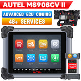 Autel Maxisys MS908CV II 2024 Diagnostic Scanner For Light-, Medium-, and Heavy-Duty Vehicles, Advanced ECU Coding, Diesel Scanner For Commercial Vehicles With J2534 ECU Programming Tool, All System Diagnosis, Upgraded Ver. of Autel MS908CV