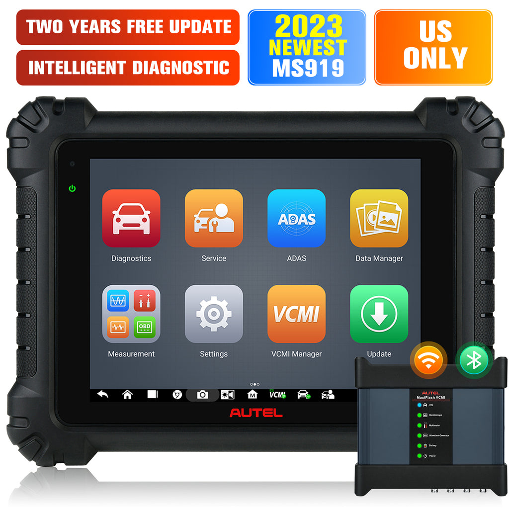 Autel MaxiSys MS919 Car Diagnostic Tool with Multi-Purpose VCMI ECU ...