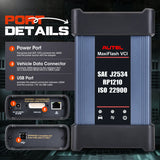 Autel MaxiFlash VCI J2534 ECU Programming Device, Multi-Protocol SAE J2534/ CAN FD/ DoIP/ D-PDU/ RP1210, Work with Autel MaxiCOM Ultra Lite MaxiSYS Elite II Pro MS909 MS909EV MS909CV