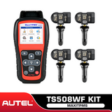 Autel MaxiTPMS TS508WF TS508 WF KIT TPMS Diagnostic Service Tool Support Tire Sensor Reset, Activate, Program and Relearn with 4pc Sensors, Upgrade Version of TS508