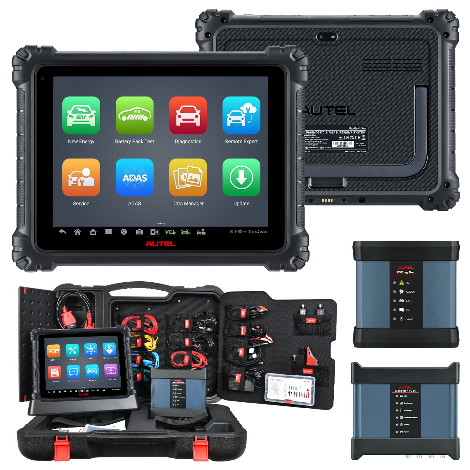 Autel MaxiSys Ultra EV Intelligent Diagnosis Tablet/Upgrade Kit/VCMI/EVDiag Box/6