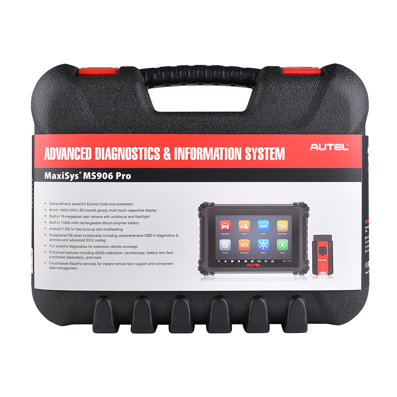 Autel Scanner MaxiSys MS906 Pro Car Diagnostic Scan Tool Bi-Directional, All-System Diagnosis ECU Coding, 36+ Service, Upgrade Of.