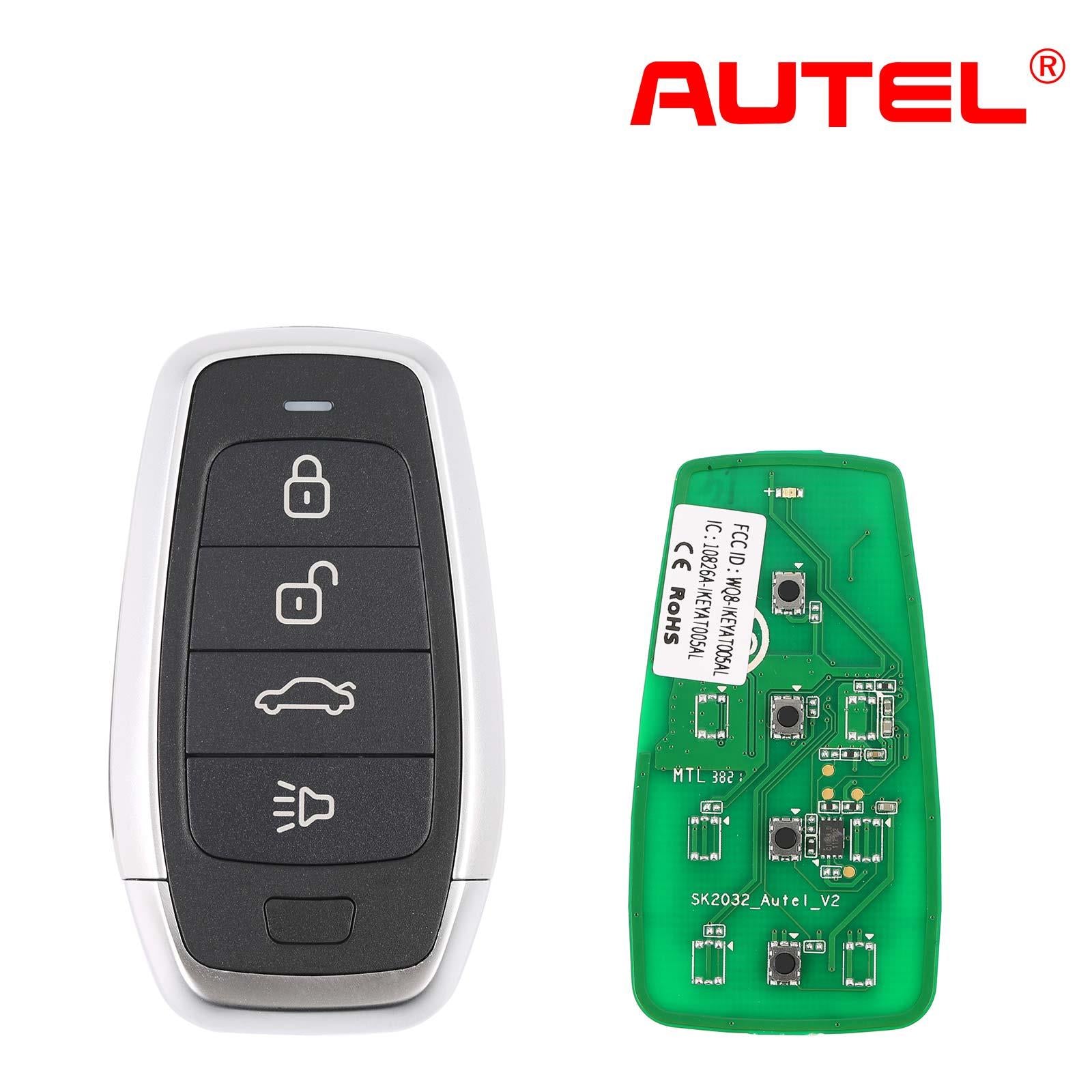 Autec Key Autel IKEY IKEYAT004CL Universal Programmable Smart Key 4 Buttons Work ...