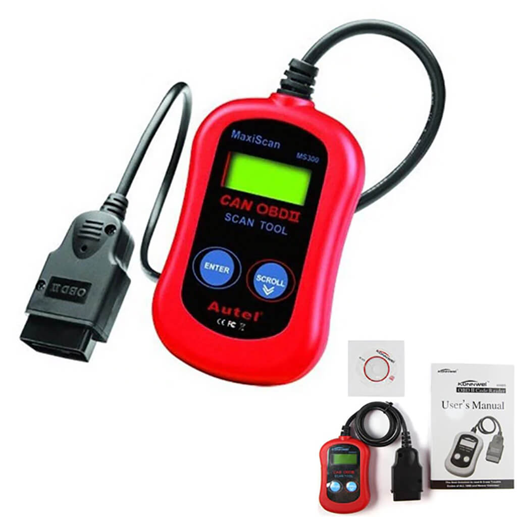 Maxiscan Code Reader Autel MS300 MaxiScan Read/ Erase Fault Codes OBD2 Scanner Car ...