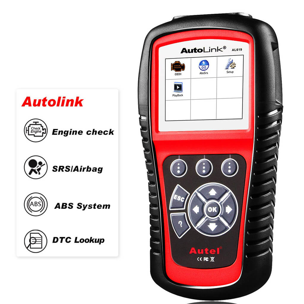 Autel Autolink AL519 OBDII/EOBD Check Engine Code Reader CAN Scanner –  DiagMart