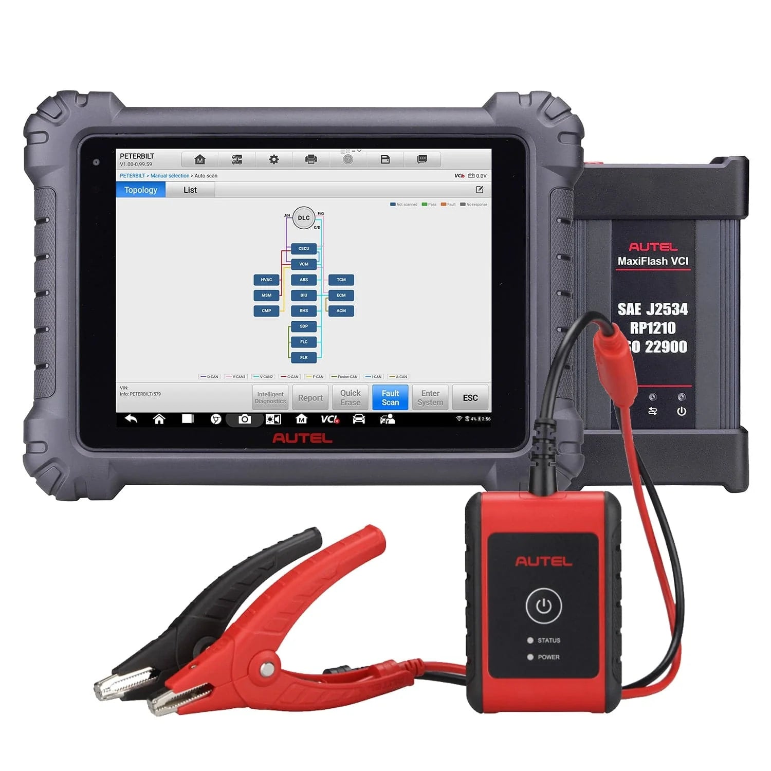 autel maxisys ms909cv and bt506 truck diagnostic scanner